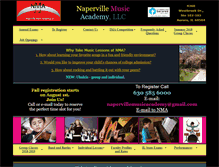 Tablet Screenshot of napervillemusicacademy.com